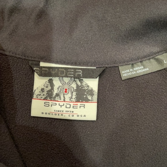 Spyder Sweater Charcoal &Black size L & L/S - Picture 8 of 11